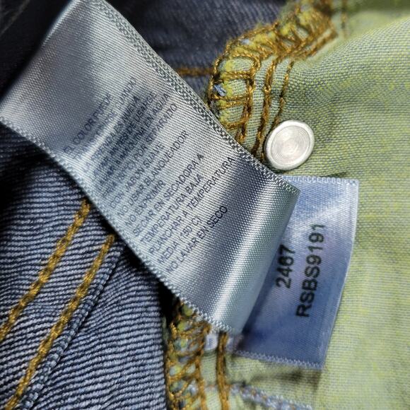 Rafaella Womens Weekend Jean 6 Blue Dark Wash Mid Rise Straight Leg Stretch - Picture 8 of 13